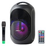 Sepetopia Shile SL-2018A El Mikrofonlu-Kumandalı Usb/sd/bt Işıklı Taşınabilir Şarjlı Seyyar Anfi