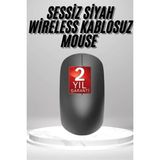 Sepetopia Siyah Kablosuz Mouse Wireless Mouse Minimal Tasarım - Çok Renkli