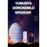 Sepetopia Yumurta Şeklinde Su Dalgalı Bluetooth Speaker Lamba Renkli Şarjlı Yeni Nesil - Çok Renkli