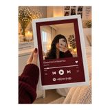 Sepetten Eve Dünyanın En Güzel Kızı Aynalı Tablo BEYAZ Sevgiliye Hediye Anlamlı Hediye Aynalı Spotify kodlu Makyaj Tablosu Doğum günü hediyesi Arkadaşa hediye