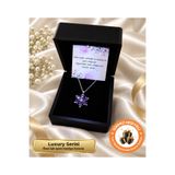 Sepetten Eve Işıklı Hediye Kutulu Ametist Taşlı Lotus Kolye Sevgiliye Hediye Doğum Günü Hediyesi Kız Sevgiliye Hediye Kız Arkadaşa hediye Özel Gün Hediyesi Aşk Şans Kolyesi Kadın Kolye