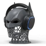 Sepetzone 3D Baskı Büyük Boy Oturan Batman Figürü - 22CM Batman Heykeli - Dc Comics Koleksiyon Parçası - Gri