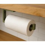Sepetzone 3D Baskı Kağıt Havlu Tutucu - Alt Dolap Tezgah Altı Askısı - Modern Mutfak Organizer - Yeşil