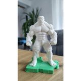 Sepetzone 3D Baskı Küçük Boy Hulk Figürü - Marvel Hulk Biblo - Süper Kahraman Dekor - Beyaz