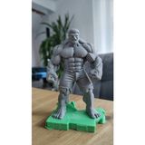 Sepetzone 3D Baskı Küçük Boy Hulk Figürü - Marvel Hulk Biblo - Süper Kahraman Dekor - Gri