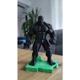 Sepetzone 3D Baskı Küçük Boy Hulk Figürü - Marvel Hulk Biblo - Süper Kahraman Dekor - Siyah