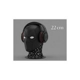 SepetZone Deadpool Maske Tasarımlı Premium Kulaklık Standı - 22cm | 3D Tasarım Oyuncu Aksesuarı