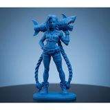 Sepetzone League Of Legends Jinx - Figür 17 cm Dekoratif Koleksiyonluk Oyuncak - Mavi