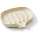 Sepetzone Sabunluk, Sabun Kabı, Banyo Sabunluk 3D Baskı Dayanıklı Sabun Tepsisi - Krem