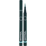 Sephora 12H İntense Ink Felt Liner Classic Line - Yoğun ve Hassas Keçe Uçlu Eyeliner 08 Bright Coral (1 ml) - 04 True teal (1 ml)