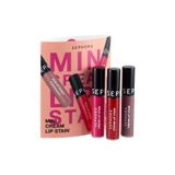 Sephora Mini Cream Lip Stain - 3'Lü Bulaşmayan Kadife Bitişli Mini Ruj Seti