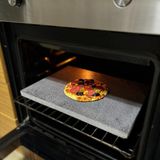 Seplyhome Bazalt Pizza Taşı, Fırın Taşı, Ekmek Taşı, Mangal Taşı 35×35 cm – Doğal Bazalt Pişirme Taşı