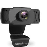 Septekon Mikrofonlu 1080P HD Web Kamerası, Dizüstü Bilgisayar/Masaüstü/Mac/TV için Akış Bilgisayar Web Kamerası, Video Arama, Konferans, Oyun için USB PC Kamerası