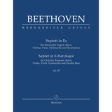 Septett für Klarinette, Fagott, Horn, Violine, Viola, Violoncello und Kontrabass in Es op. 20. Studienpartitur, Urtextausgabe. BÄRENREITER URTEXT