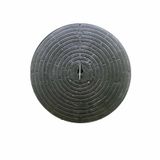 Septik Tank Kapağı Saplı 70 cm Yuvarlak Plastik Muayene Drenaj Çerçevesi Ağır Hizmet Kanalizasyon Erişim Plakası Bahçe Garaj Yolları için Kolay Kurulum