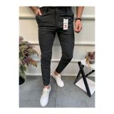 Ser Joven Erkek Antrasit Slim Fit Likralı Düz Kumaş Pantolon