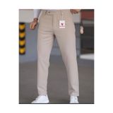Ser Joven Erkek Bej Slim Fit Likralı Yan Cep Bilek Boy Düz Kumaş Pantolon