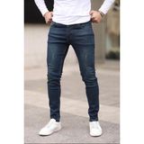 Ser Joven Erkek Kahverengi Tintli Slim Fit Likralı Jean Pantolon - 33