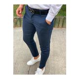Ser Joven Erkek Slim Fit Lacivert Pamuklu Chino Pantolon