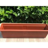 Ser-Pir Center Bahçe Balkon Saksı 70 cm 13 lt Hak Saksı Uzun Şekil ile Dayanıklı Kullanım