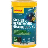 Sera Cichlid Herbivorre Granules XL Otçul Ciklet Yemi 1000 Ml 350 Gr | Otçul beslenen büyük boy ciklet balıkları için