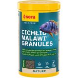 Sera Cichlid Malawi Granules Otçul Ve Hepçil Ciklet Yemi 1000 Ml 565 Gr | Otçul ve hem otçul hem etçil beslenen ciklet balıkları için