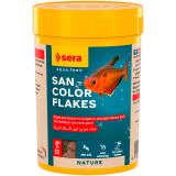 Sera San Color Flakes Akvaryum Balık Renk Yemi Pul 100 Ml 22 Gr | Yüzeyden beslenen süs balıkları için renk yemi