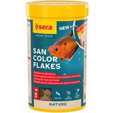 sera San Nature boya yemi 250 ml (60 g) | yüzey yiyen süs balıkları için | yapay renklendirici ve koruyucu madde içermez |%10 krill & Haematococcus yosun içerir | doğal renk gelişimi için