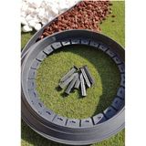 Sera Trend ÇİM AYIRICI 25 metre SİYAH ESNEK PLASTİK ÇİMEN SINIRLAYICI BORDÜR TAŞ TOPRAK AYIRICI
