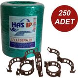 Sera Trend Has Sera Ipi ve Bitki Klipsi Fide Bağlama Ipi 250 Adet Her Bitkiyle Uyumlu Bitki Klipsi - 1 Adet