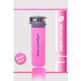 Seraclass 550ML Kilitli Kapak Renkli Cam Şişe Kişiye Özel Matara & Suluk Model No:91448