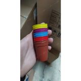 Serada Decor Plant Katı Plastik Sukulent Saksısı 10 Adet Sarı (5.5 Cm)