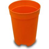 Serada Decor Plant Katı Plastik Sukulent Saksısı 20 Adet Turuncu (5.5 Cm)