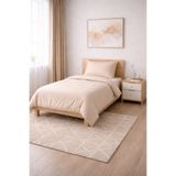Seralay Home BEJ LASTİKLİ ÇARŞAFLI NEVRESİM TAKIMI TEK KİŞİLİK