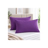 Seralay Home Mürdüm Renk 2 li Yastık Kılıfı Fermuarlı