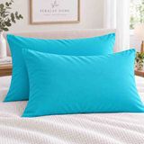 Seralay Home Turkuaz Renk 2 Li Yastık Kılıfı Fermuarli - 50 x 70 cm - Açık Turkuaz Melanj
