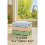 Seram Collection 1 Adet Mikrofiber Yumuşak Dokulu Temizlik Bezi 30*30 Cm Mutfak Bezi Leke Tutmaz Koku Yapmaz