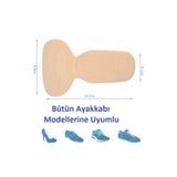 Seram Collection 1 Çift Ten Ortopedik Tabanlık Yüksek Topuklu Ayakkabı Topuk Vurma Önleyici Koruyucu Yastığı Ped