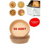 Seram Collection Airfryer Pişirme Kağıdı 50 Adet Hava Fritözü Xiaomi Philips Yağsız Tefal Kumtel Mi Kağıt