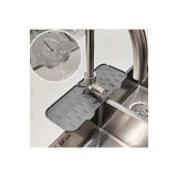 Seram Collection Gri Su Tutucu Musluk Matı Mutfak Banyo Için Koruyucu Musluk Lavabo Matı Bulaşık Süngeri Matı