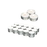 Seram Collection Tealight Mum - Beyaz Küçük Yuvarlak Yer Ve Masa Mumu 10 Adet