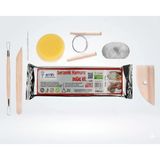 Seramik Başlangıç Seti 8 Parça Ve 1 Kg Beyaz Kil Hamuru