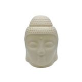 Seramik Buda Buhurdanlık Krem Mat 13cm