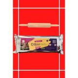 Seramik Hamuru Başlangıç Seti 1 - Ahşap Merdaneli 1000 Gr - 1kg Beyaz Renk Doğal Kil