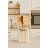 Seramik Kaşıklık Bohem Tarzı Trend 15 cm Sade Tezgah Üstü Seramik