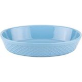 Seramik Oval Fırın Kabı 28X18.5X6 Cm, Mavi Diamond, Şık ve Kullanışlı Tasarım - Seçenek 1 - Ahşap Bej - Siyah