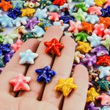 Seramik Palyaço Balık Kabuğu Deniz Yıldızı Tüp Kemik Spacer Boncuk 10/30/50 adet(M650,30pcs)