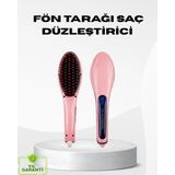 Seramik Plakalı Saç Düzleştirici Hızlı Isınan 5 Kademe Isı Ayarlı - 001-Beyaz