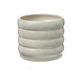 Seramik saksı, bej, 12 cm
