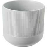 Seramik Saksı, Gri, 15 cm - Çok Renkli